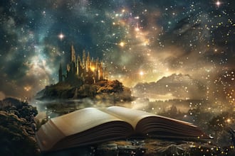 design a premium dark fantasy or gothic romance book cover, romance cover