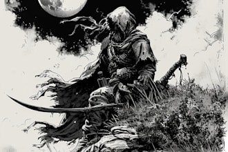 draw a pen and ink illustration