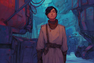 design fantasy, sci fi and cyberpunk character