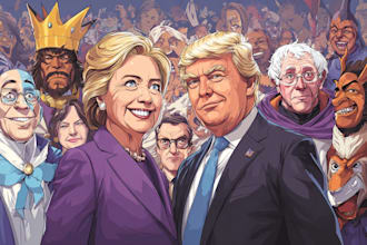 create uniqe political cartoons and editorial illustrations
