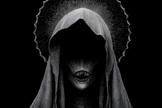 create dark art illustration or horror creature concept