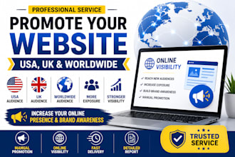 promote your website to UK, USA and worldwide audiences