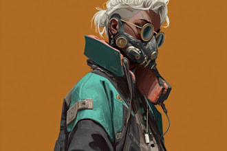 futuristic warrior and soldier sci fi art
