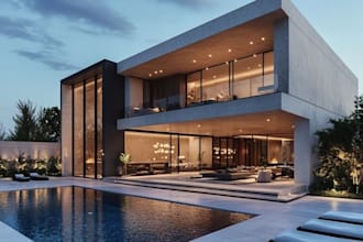 do 3d exterior and interior modeling
