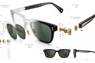 do 3d product model ar product model glb try on model sunglasses product model