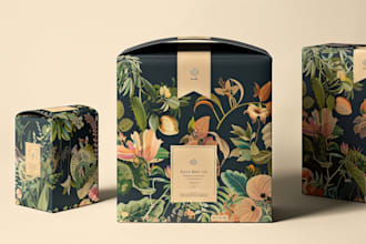 design product packaging, label, box and tube