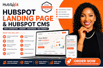 design hubspot landing page, hubspot website, hubspot cms and figma to hubspot
