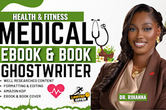 ghostwrite medical ebook, health and fitness, nursing playbook for amazon kdp