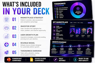 design nft marketplace and dapp presentation deck