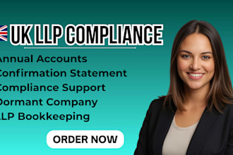 handle UK llp bookkeeping, annual accounts, and confirmation statement