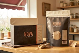 design creative packaging with 3d mockup and dieline