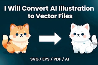convert an ai generated design to a print ready vector file
