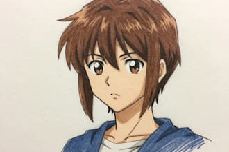 draw fast anime color sketch with your characterw