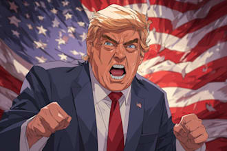 draw clever political cartoons and caricatures
