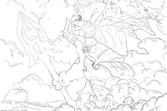 draw an awesome fantasy illustration