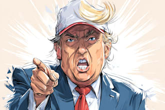 draw political cartoon and comic strip