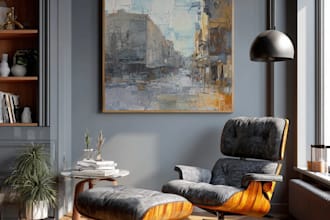 custom digital chair oil painting transform your space