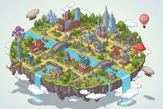 draw a unique vector or isometric map