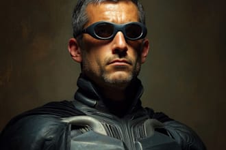 design your realistic superhero cartoon portrait
