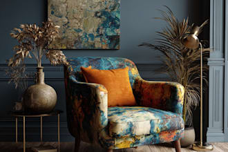 custom digital chair oil painting transform your space