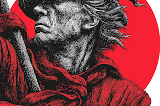 create awesome linocut illustration artwork