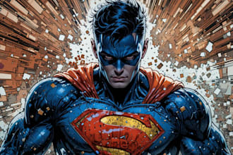 create stunning superhero comic art