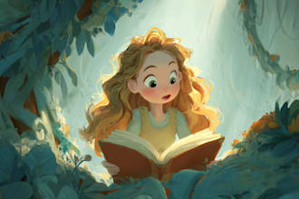 whimsical children book illustration and children story book