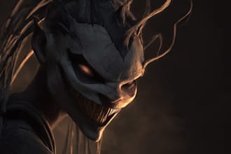 draw dark art illustration