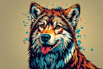 create high quality animal pop art for you
