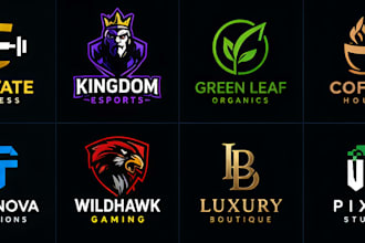 design a professional logo for business, gaming, shop, brand and company