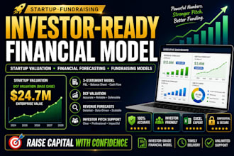 build an investor ready financial model startup valuation and forecast