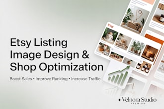 etsy listing image design and etsy SEO shop optimization service for algorithm