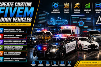 create fivem addon vehicle, police fleet packs emergency liveries, handling meta