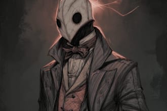drawing horror and dark illustration
