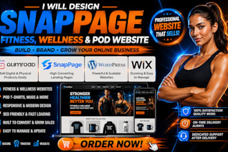 gumroad fitness wellness business website pod tshirts mug online store marketing