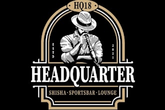 design an elegant lounge logo for premium venues