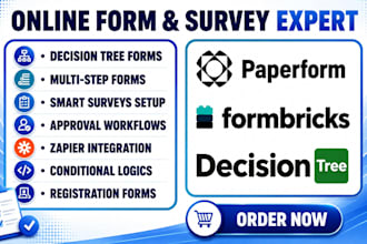 create papperform logic page form io input connection formbricks decision tree