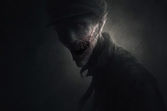 create a horror or creepy illustration in my own style