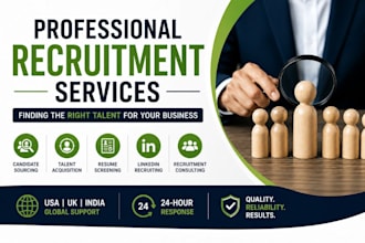 source qualified candidates and provide recruitment support