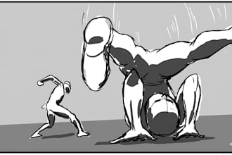create animation and anime storyboard illustrations for videos