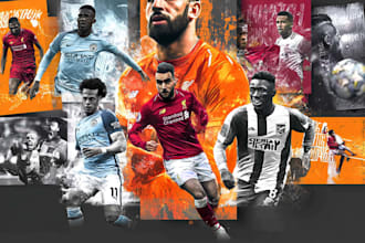 design any football, sports poster, kit swap, matchday flyer