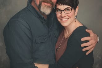 make couple portrait illustration