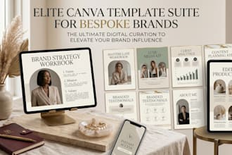 design editable canva workbook, worksheet canva ebook workbook brochure