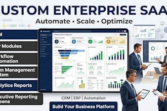 develop saas enterprise software, crm software, business tool, cloud software