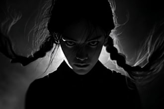 create a dark gothic or horror illustration for your poster
