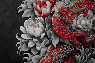 design a professional japanese tattoo design