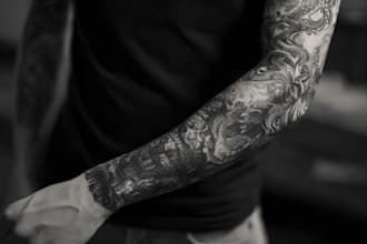 do a tattoo design of tattoo sleeve