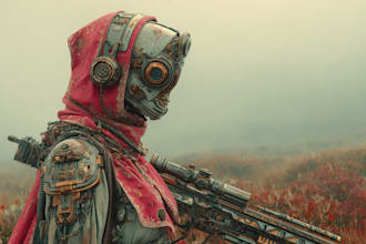 draw your sci fi character illustration or