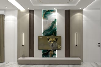 do a morden luxury bedroom interior with realistic 3d rendering