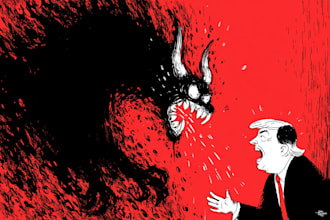 create custom political cartoon artwork
